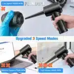 50000 RPM Compressed Air Duster Cordless Portable Rechargeable Wireless Electric Air Keyboard Electronics Cleaner Dust Blower - Image 5